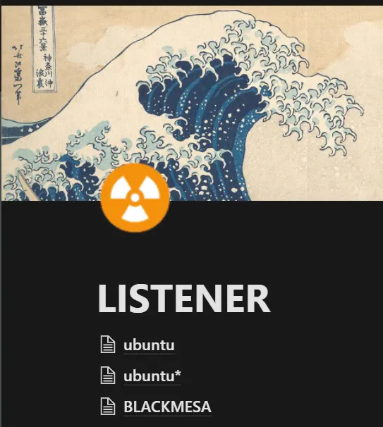 The “Listener” page with multiple agent sessions.